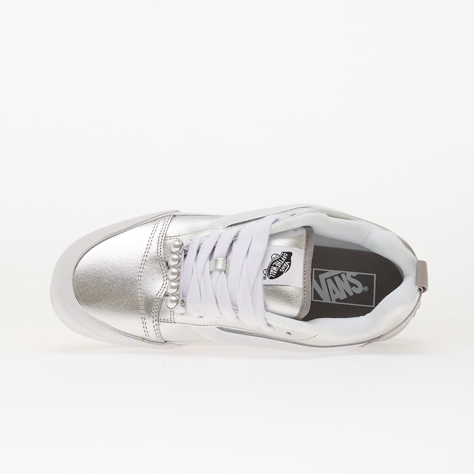 Мъжки кецове и обувки Vans Knu Skool Metallic Leather Silver