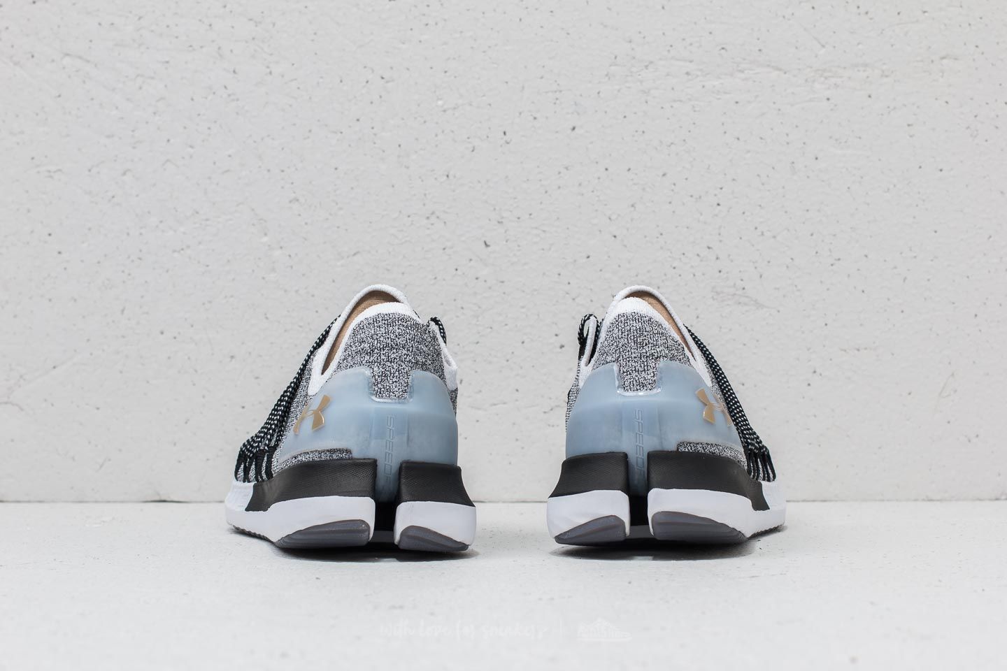 Scarpe uomo Under Armour Speedform Slingshot 2 White/ Black/ Metallic Victory Gold