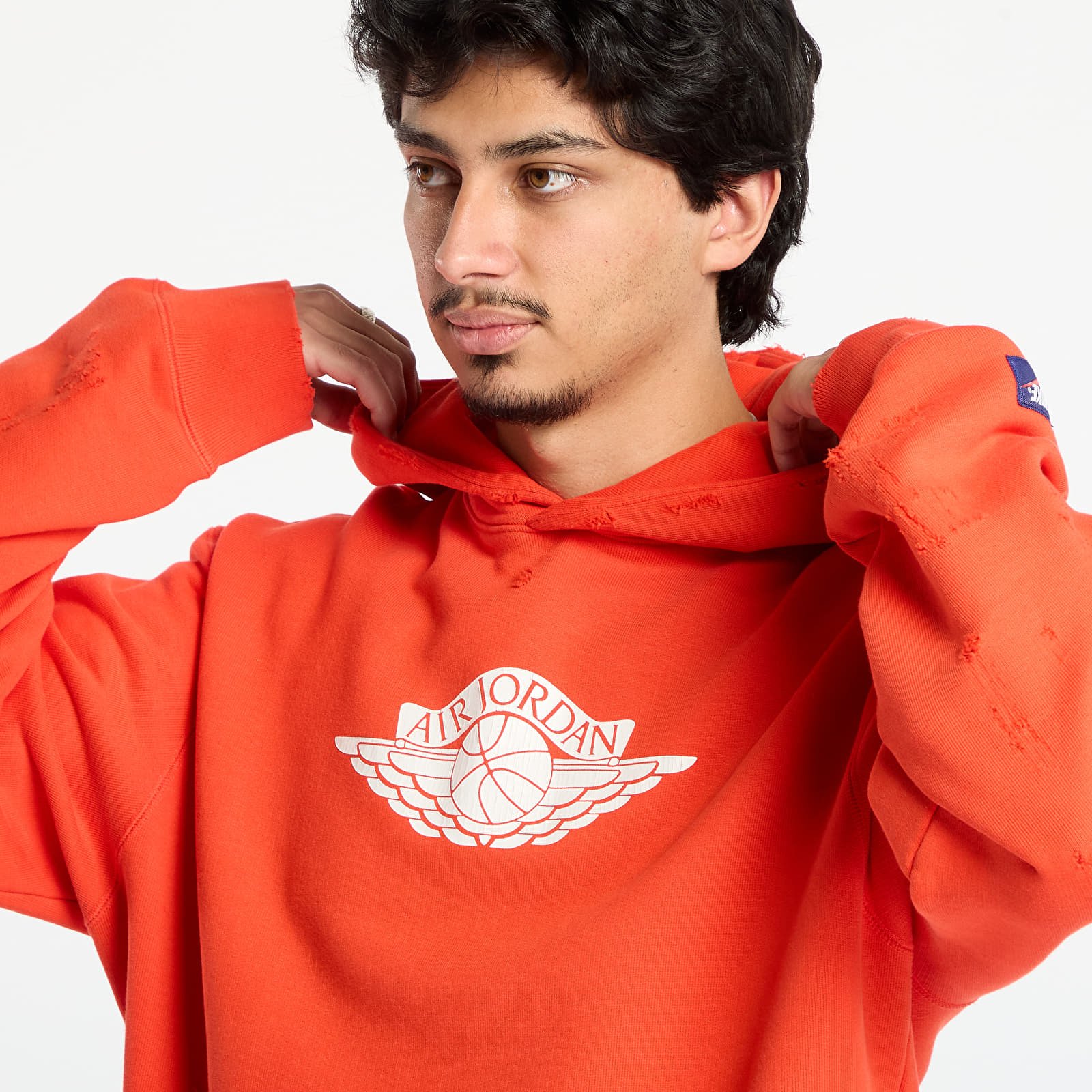 Sweatjacken und Sweatshirts Jordan Rare Air Men's Fleece Pullover Hoodie Chile Red
