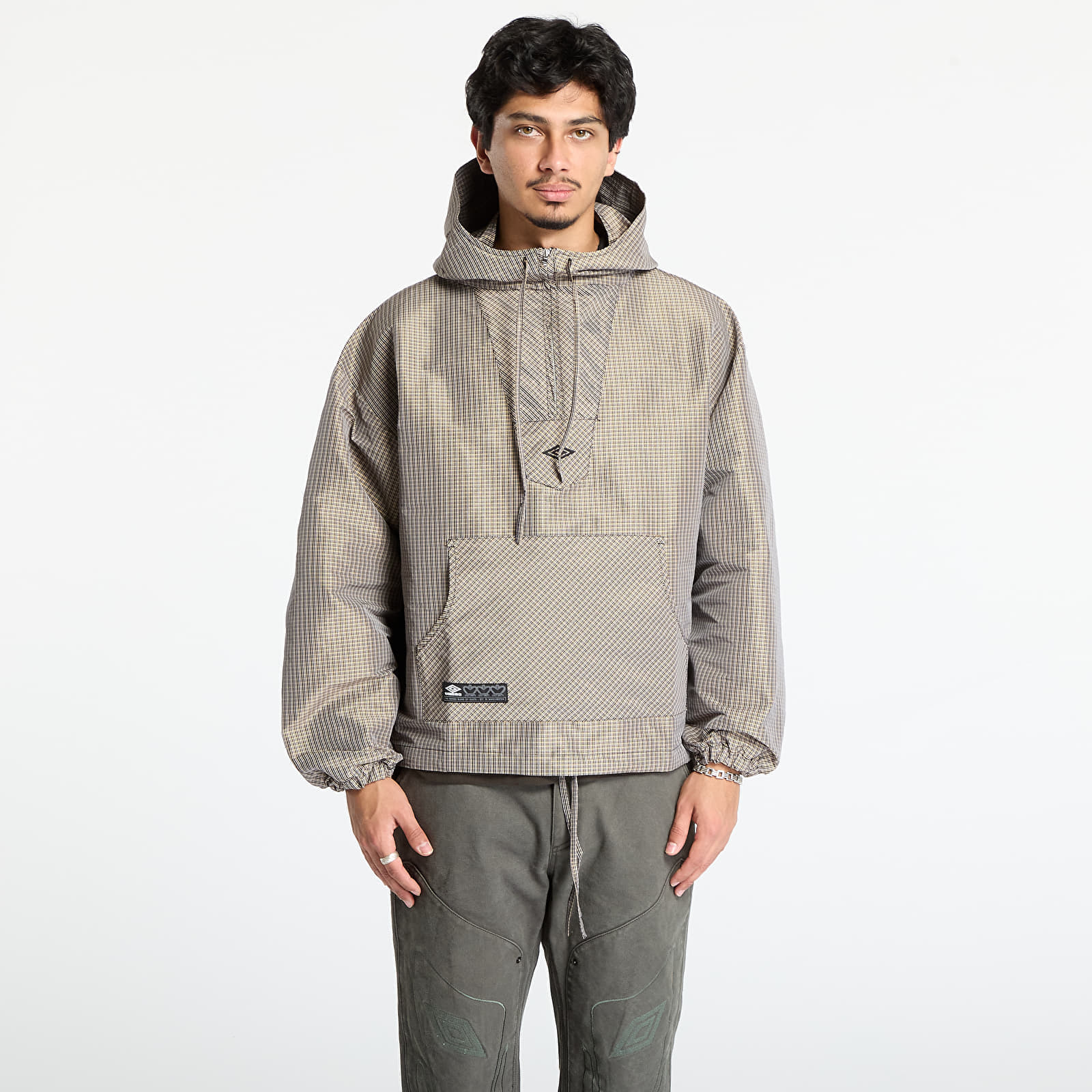 Jachetă Umbro Masked Check Anorak Beige/ Black S