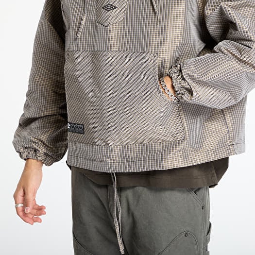 a　UMBRO×JOURNALSTANDARD WarmUpAnorak Jackets Umbro Masked Check Anorak Beige/ Black | Footshop