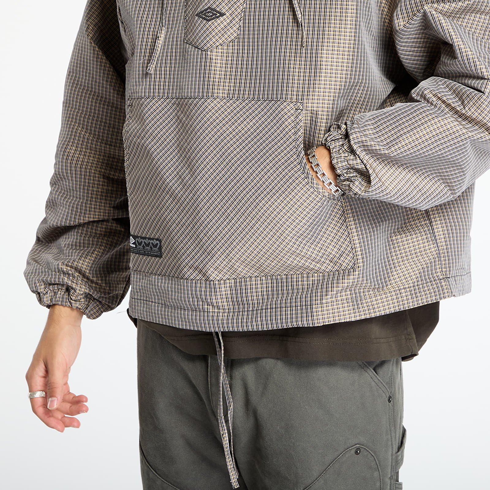 Takit Umbro Masked Check Anorak Beige/ Black