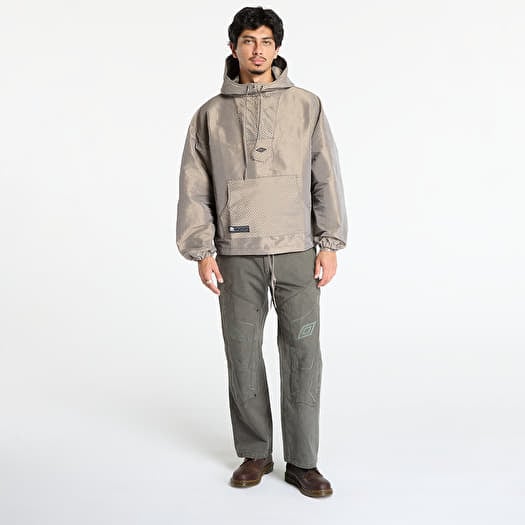 a　UMBRO×JOURNALSTANDARD WarmUpAnorak Jackets Umbro Masked Check Anorak Beige/ Black | Footshop