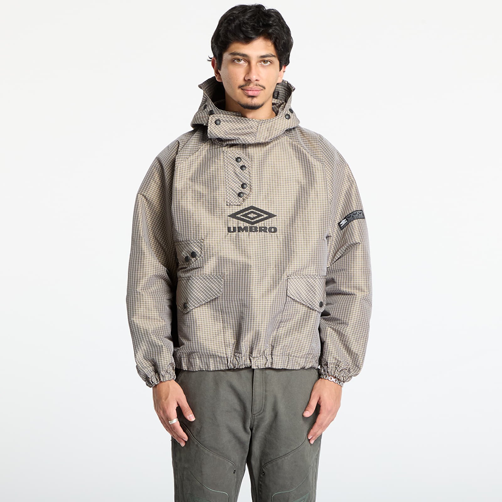 Jakne  Umbro Smock Check Anorak Beige/ Black