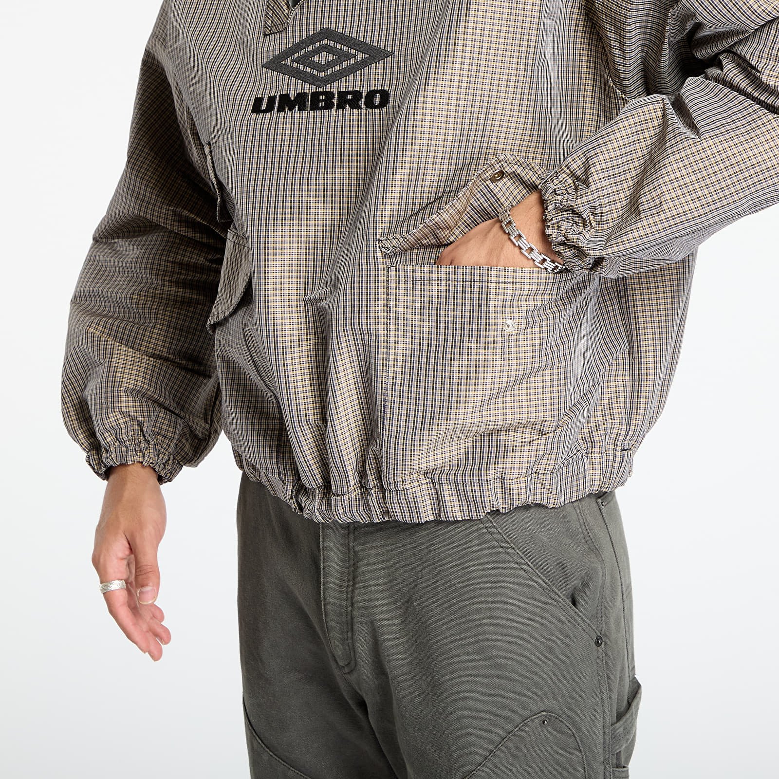 Jakne  Umbro Smock Check Anorak Beige/ Black