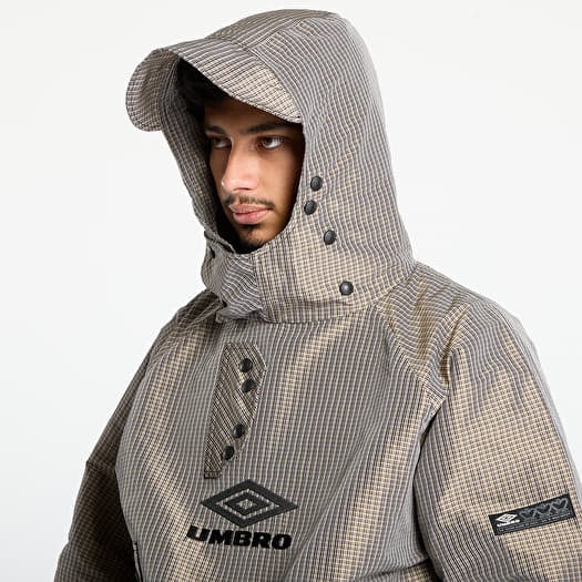 Jackets Umbro Smock Check Anorak Beige/ Black (UBMW0340FA214