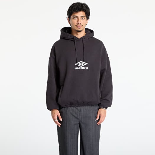 Umbro Og Logo Mask Hoodie Washed Black
