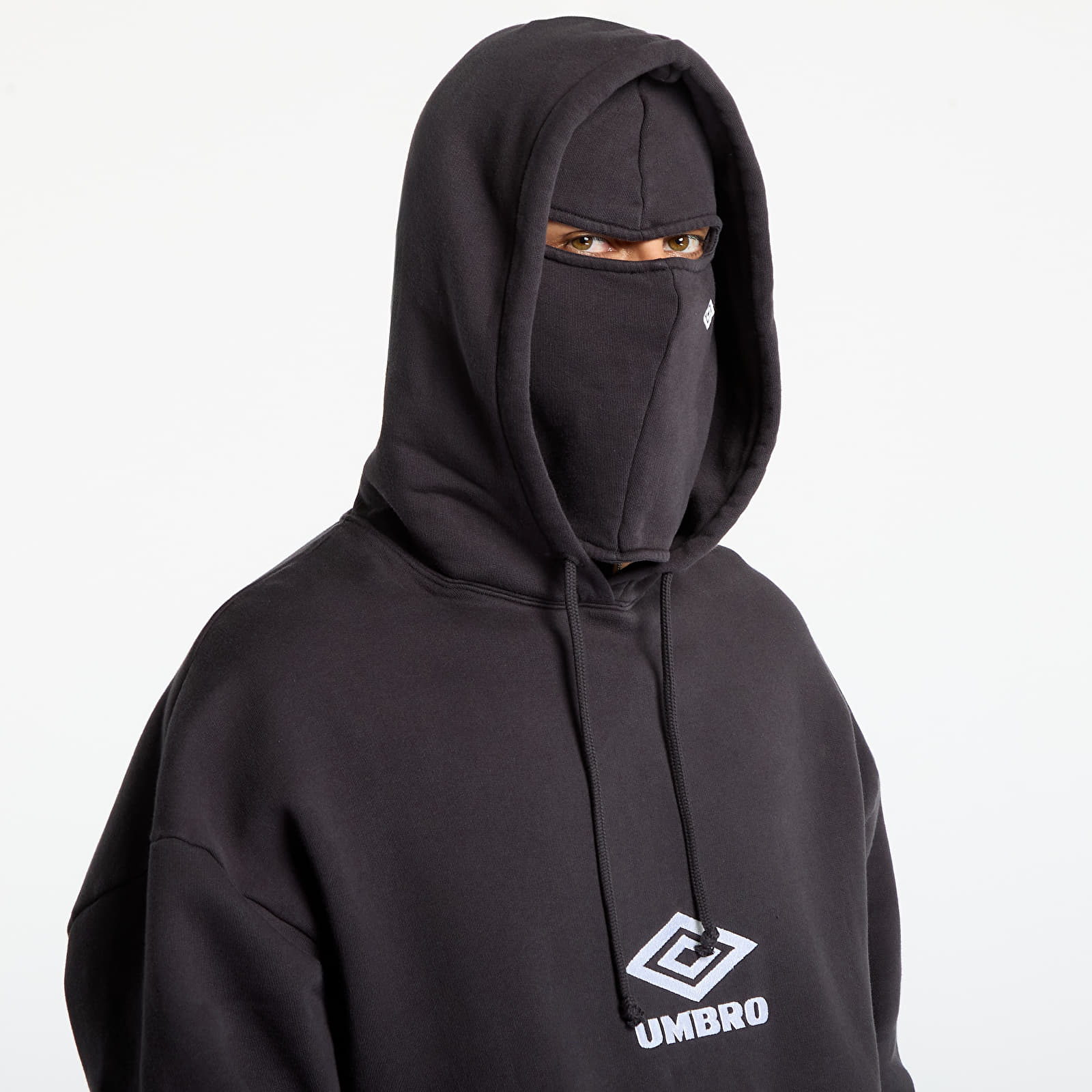 Puloverji   Umbro Og Logo Mask Hoodie Washed Black