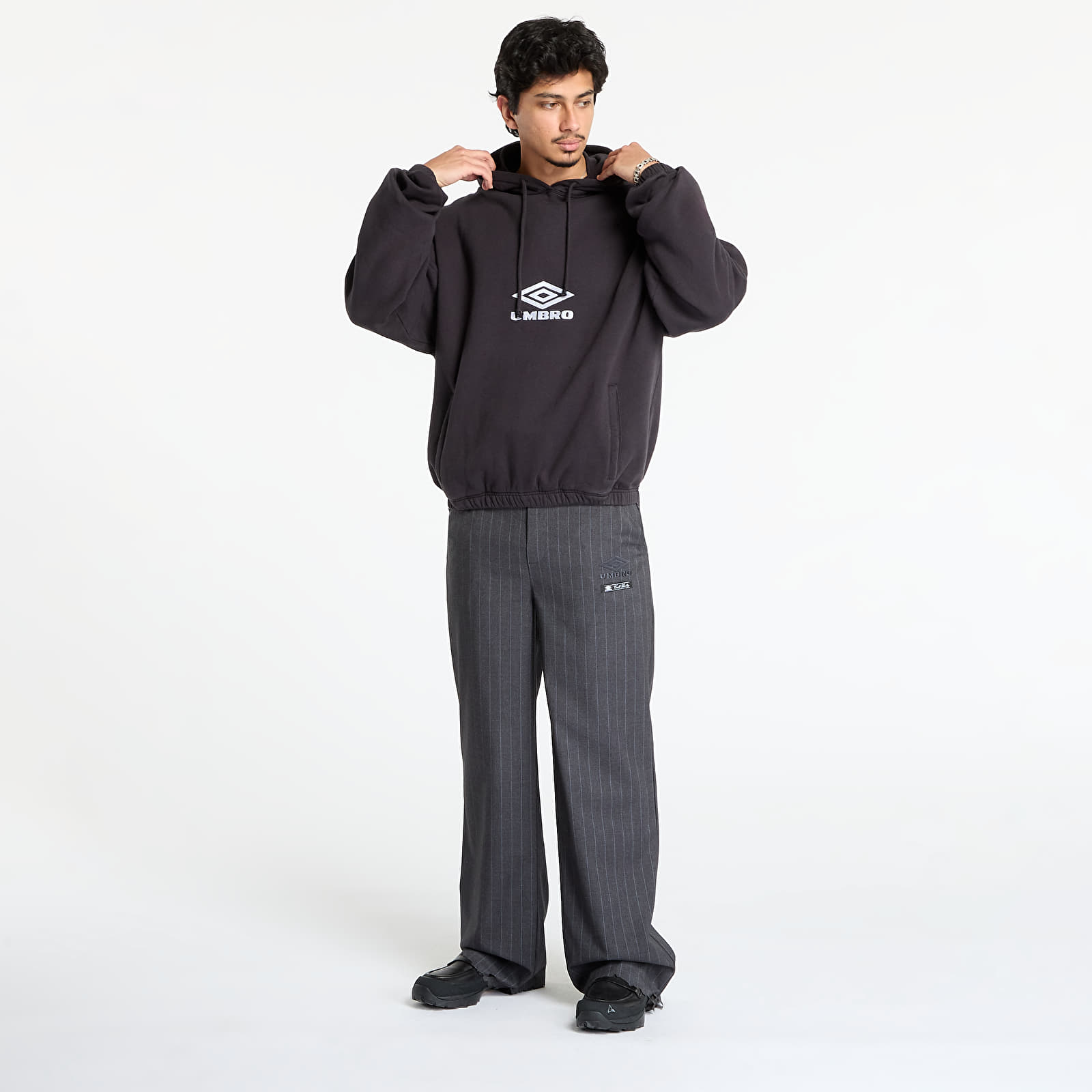 Puloverji   Umbro Og Logo Mask Hoodie Washed Black