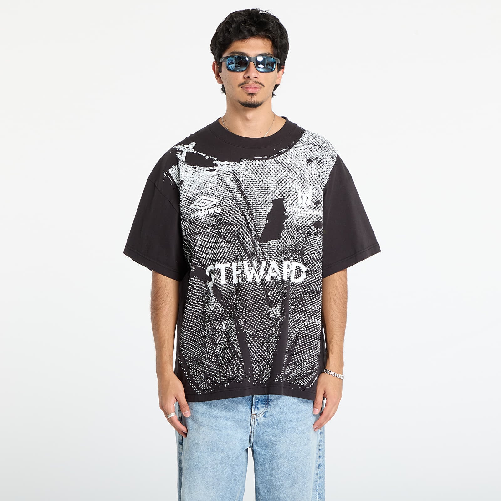 Tricou Umbro Steward Vest T-Shirt Washed Black L