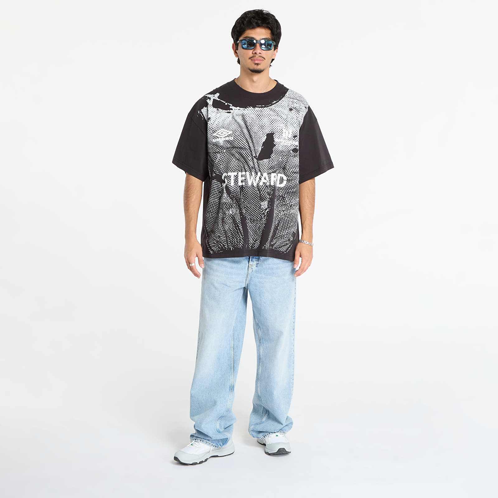 T-shirts Umbro Steward Vest T-Shirt Washed Black