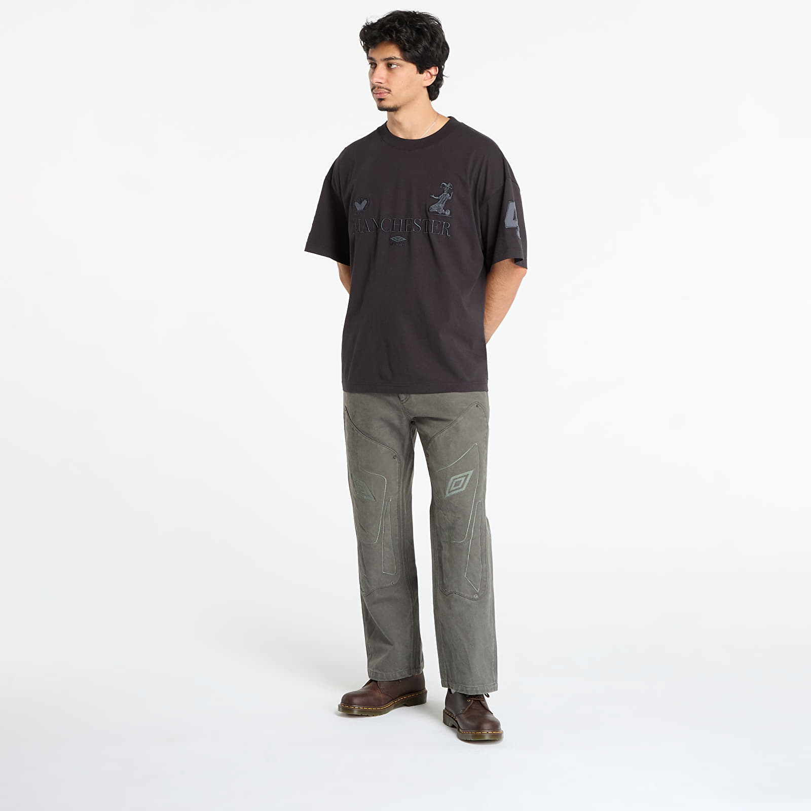 T-shirts Umbro Manc T-Shirt Washed Black