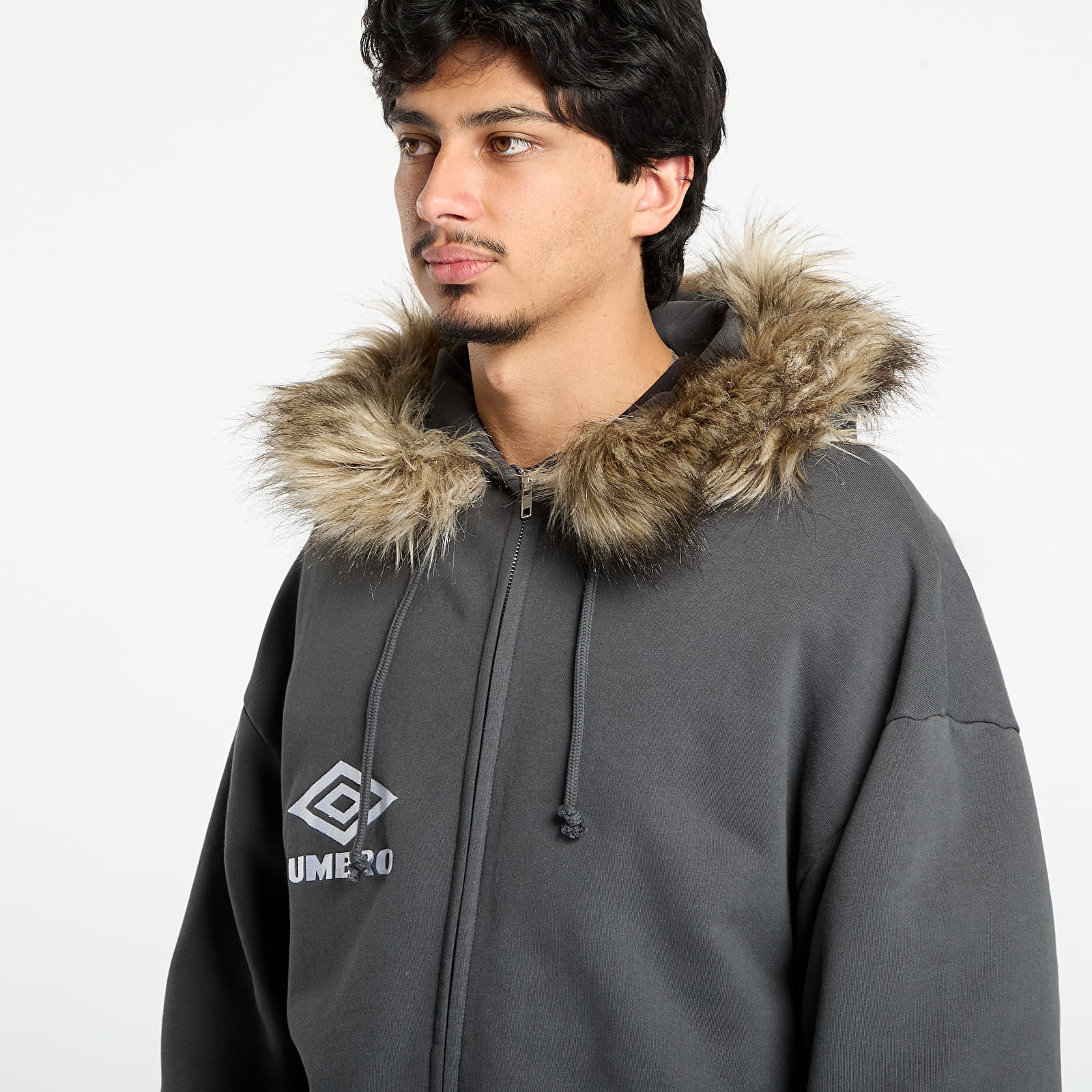 Puloverji   Umbro Fur Masked Hoodie Dark Grey