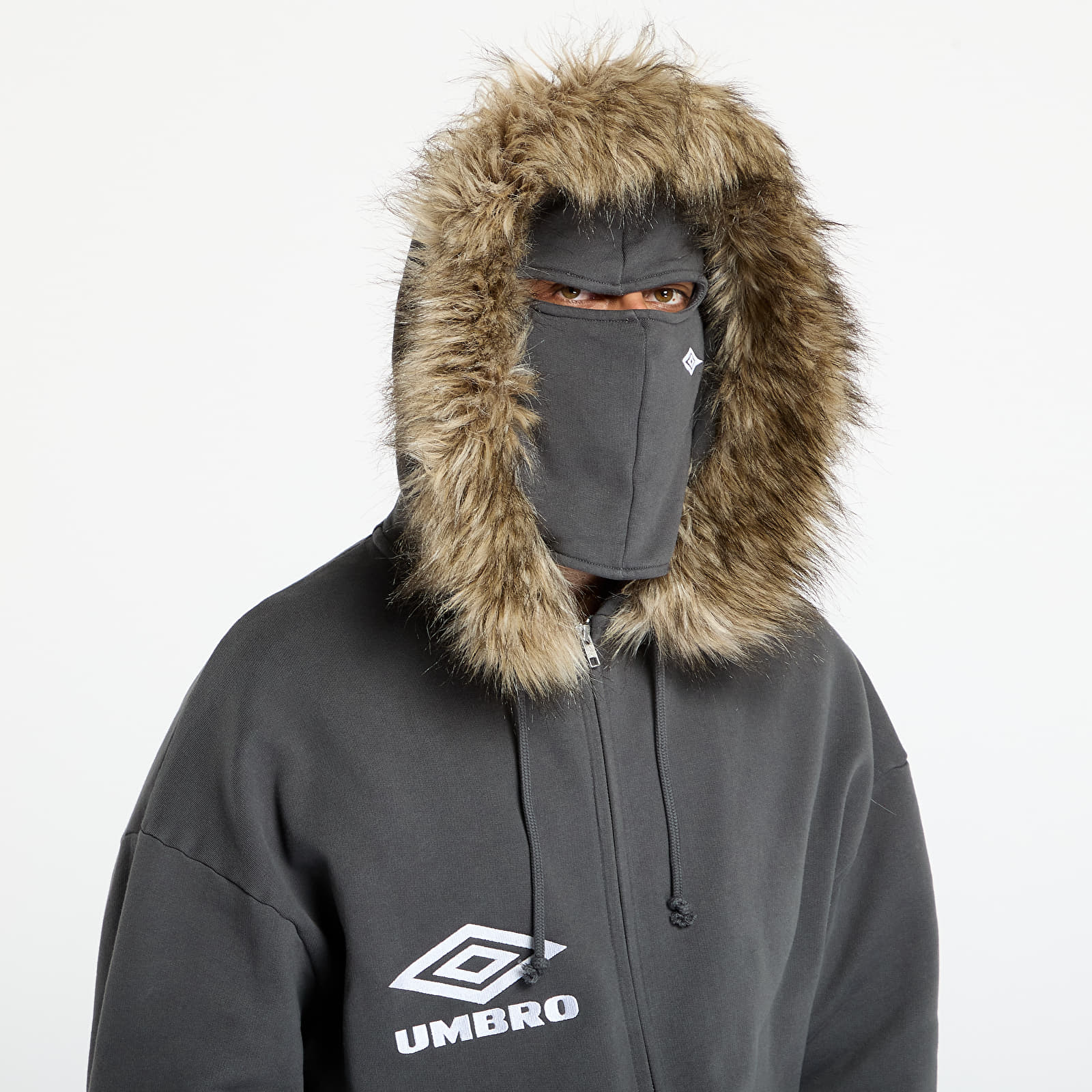 Puloverji   Umbro Fur Masked Hoodie Dark Grey