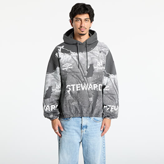 Umbro Steward Vest Masked Hoodie Dark Grey