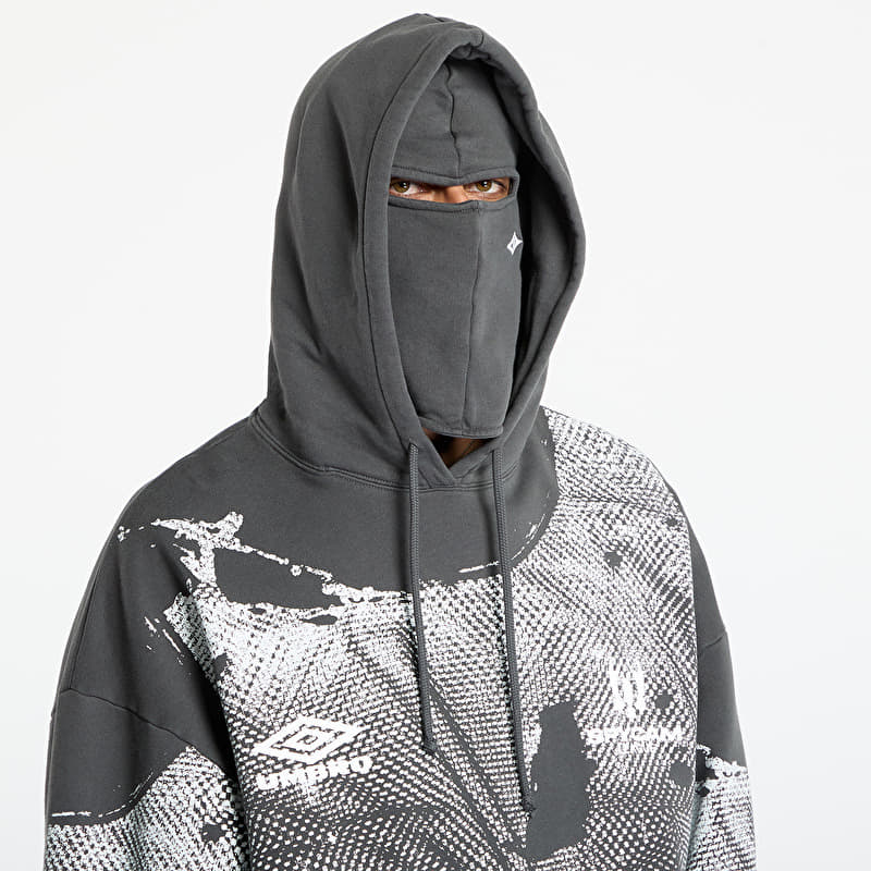 Umbro Steward Vest Masked Hoodie Dark Grey | Footshop