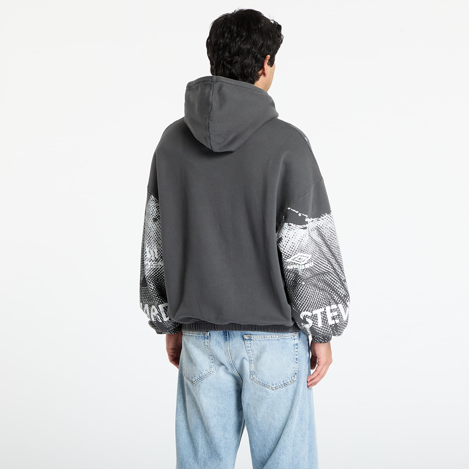 Hupparit ja collegepaidat Umbro Steward Vest Masked Hoodie Dark Grey