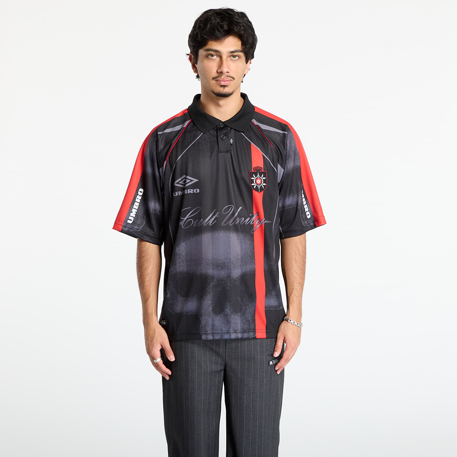 Tricou Umbro 01 03 Polo Black/ Red L