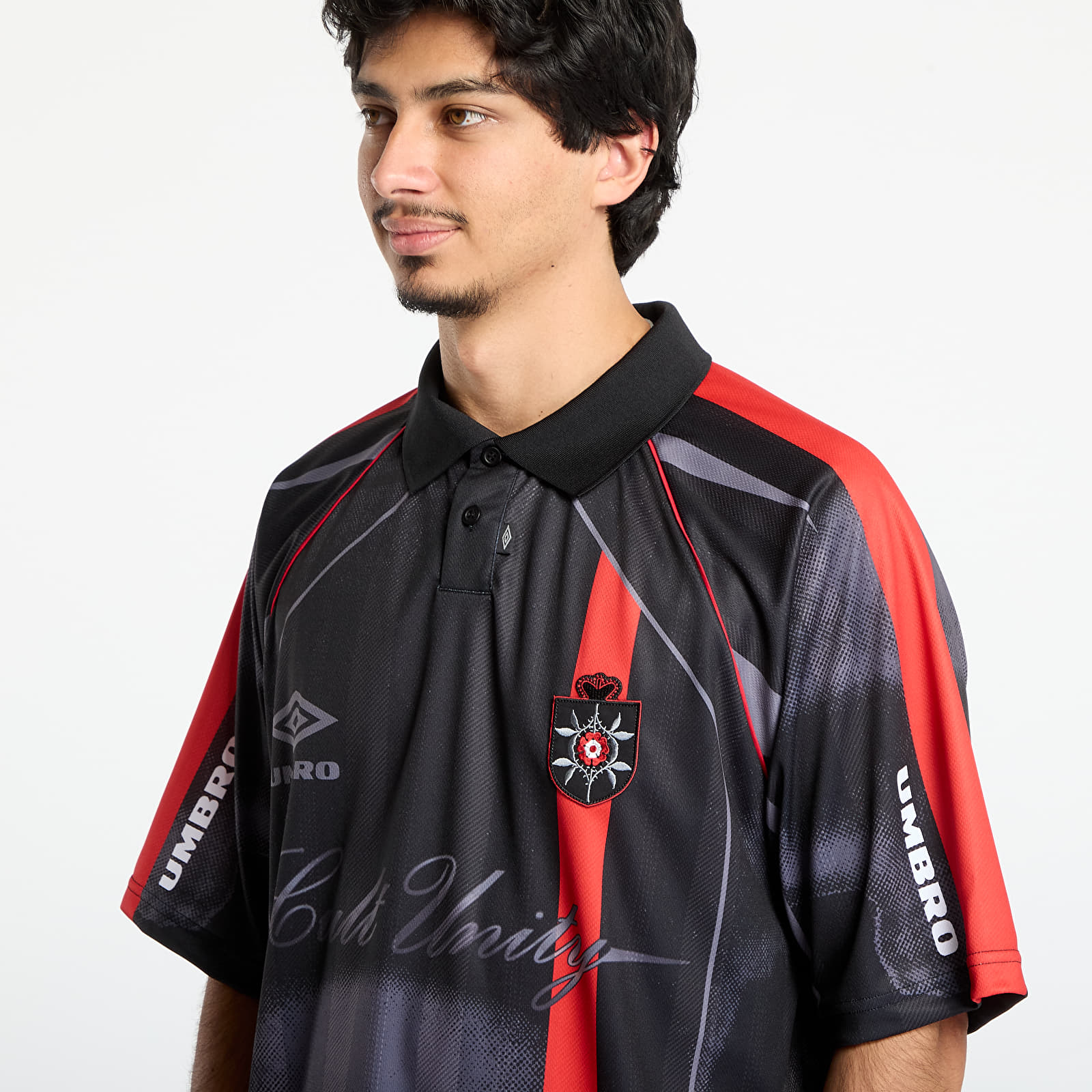 T-paidat Umbro 01 03 Polo Black/ Red