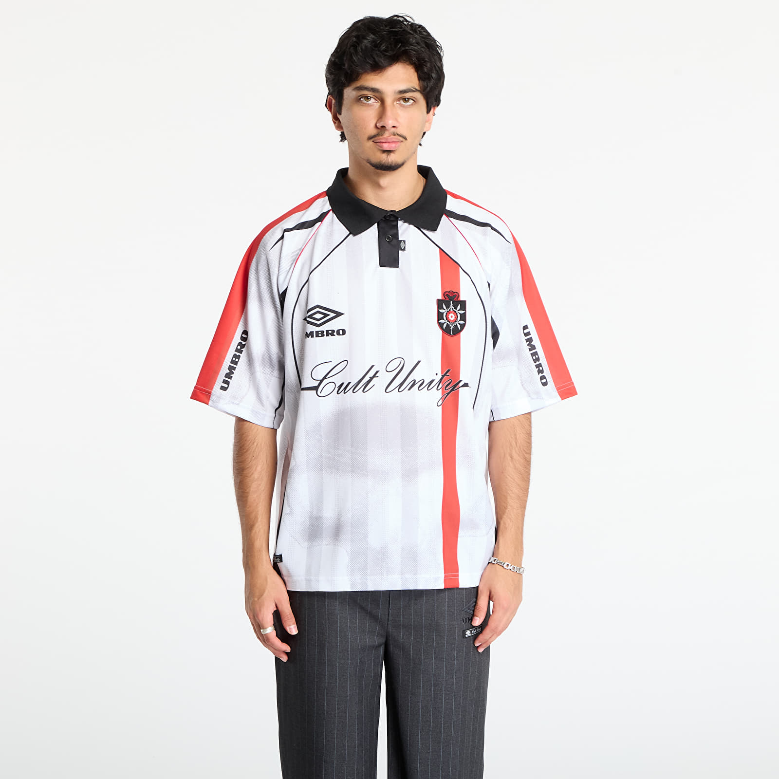 T-shirts Umbro 01 03 Polo White/ Red