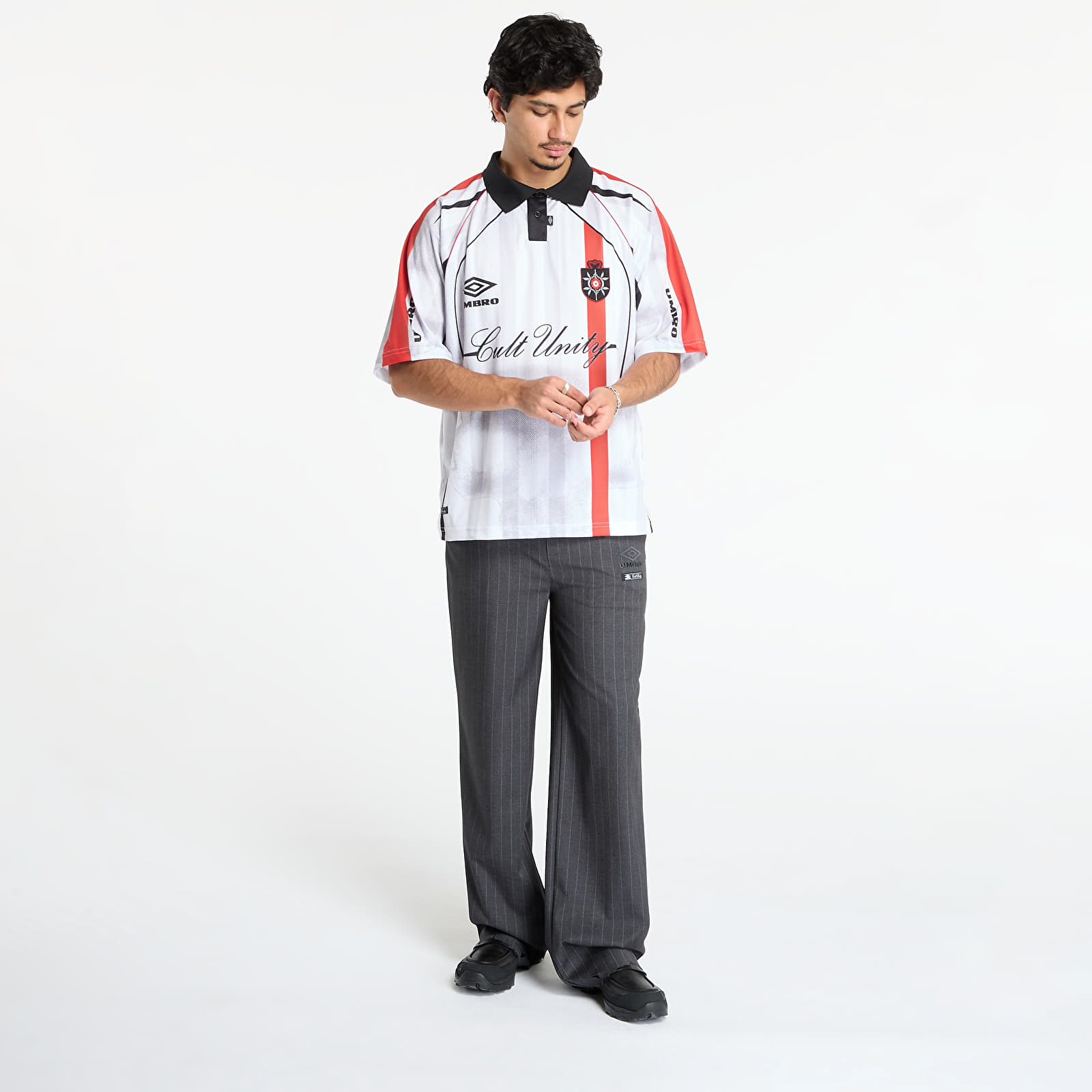 T-shirts Umbro 01 03 Polo White/ Red