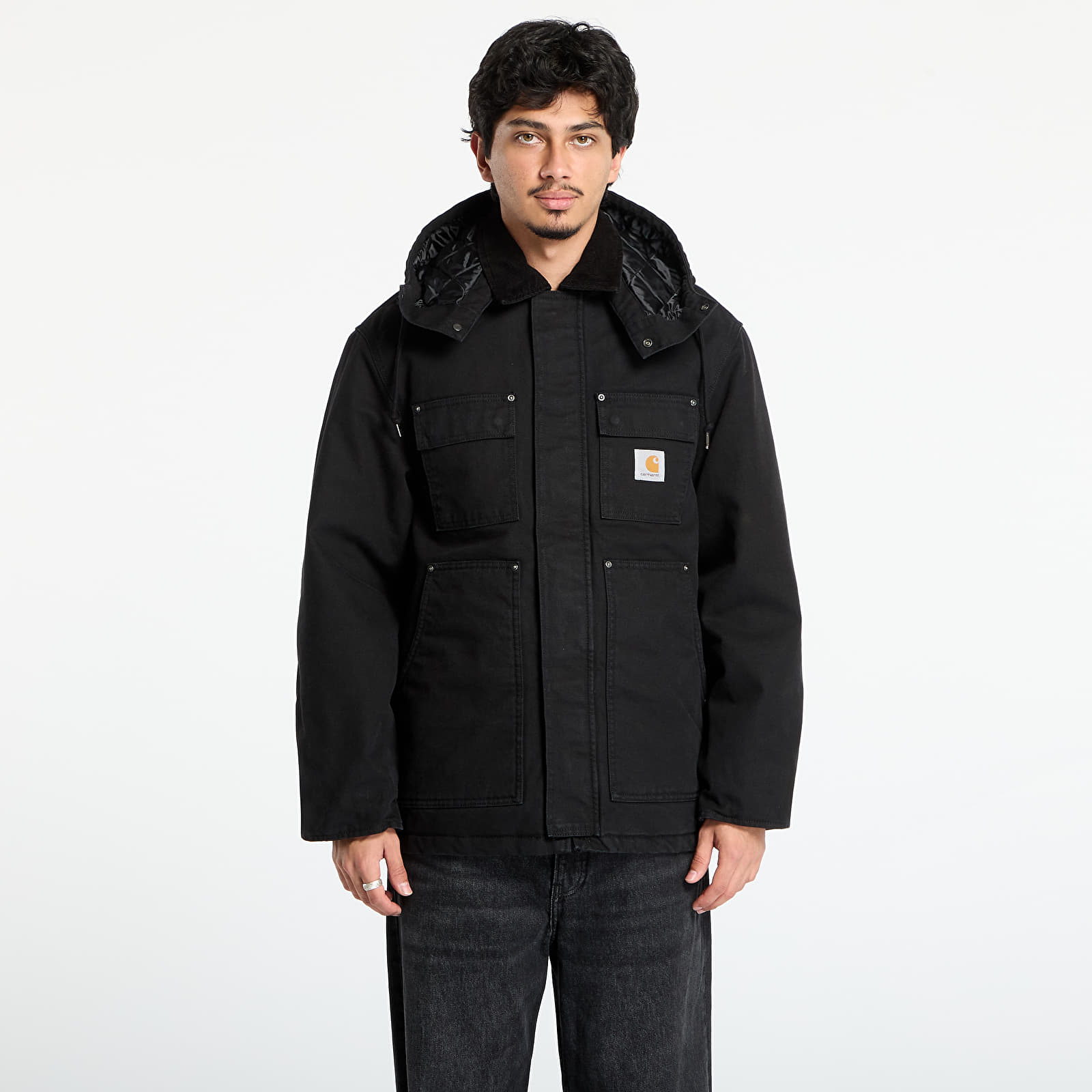 Takit Carhartt WIP Ambel Coat UNISEX  Black/ Black Stone Washed