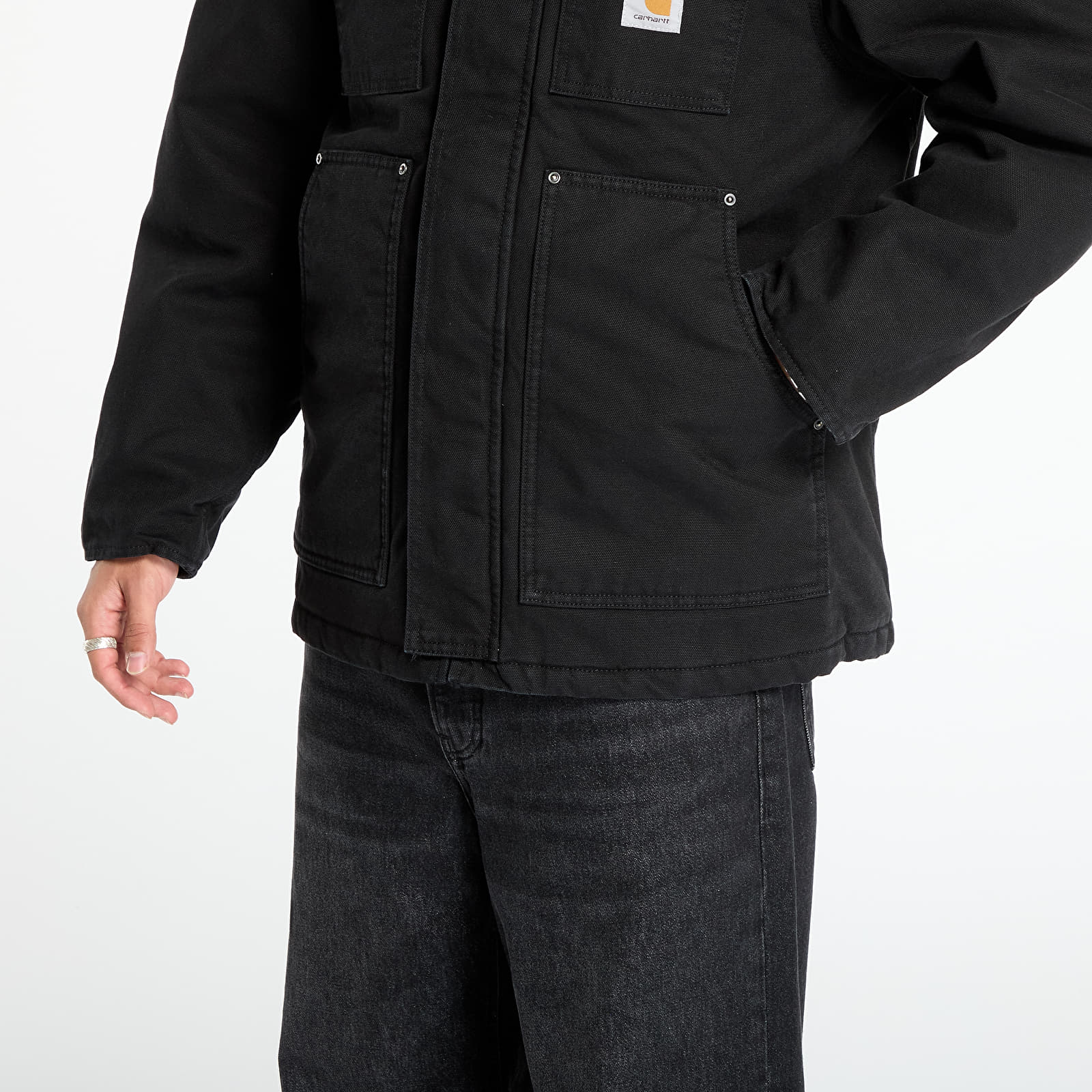 Takit Carhartt WIP Ambel Coat UNISEX  Black/ Black Stone Washed