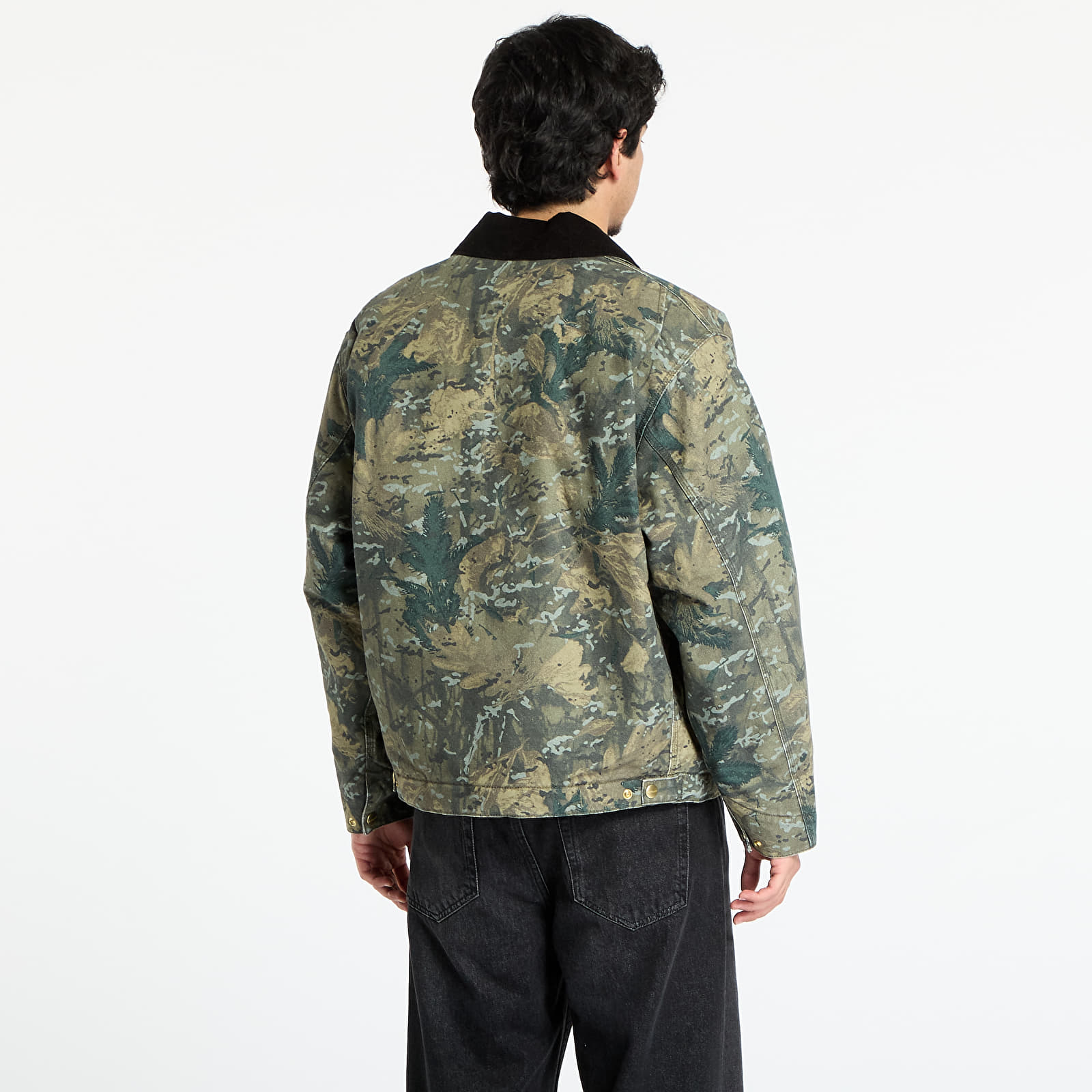 Men's jackets Carhartt WIP OG Detroit Jacket Camo UNISEX Combi/ Green/ Black Stone Washed