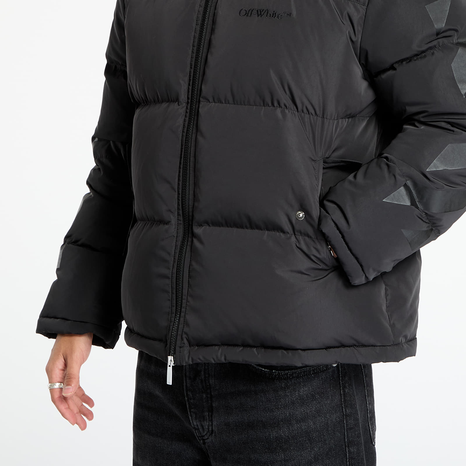 Jackets Off-White Diag Arrow Down Jacket Black/ Black
