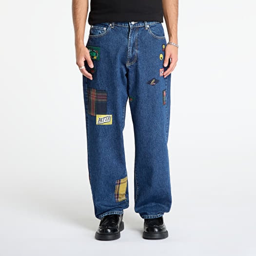 Farkut Patta Whole Lotta Labels Denim Pants  Blue Denim