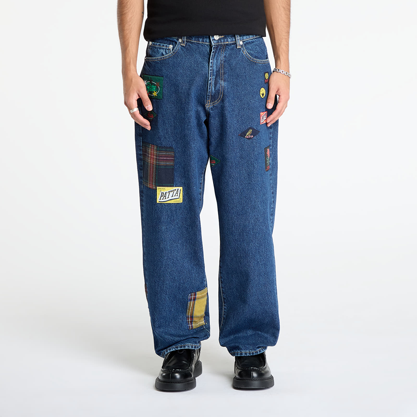 Jeans Patta Whole Lotta Labels Denim Pants  Blue Denim