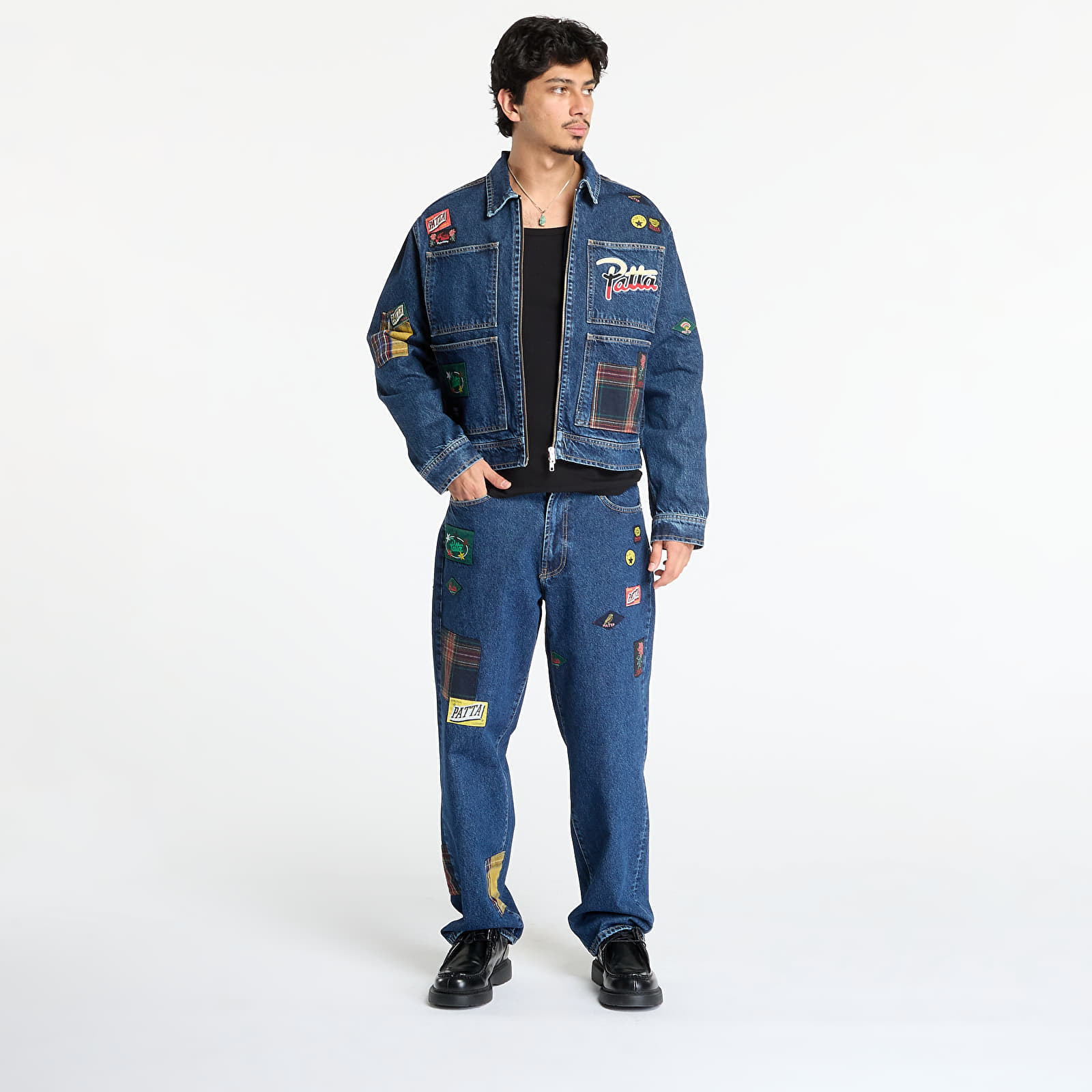 Jeans Patta Whole Lotta Labels Denim Pants  Blue Denim