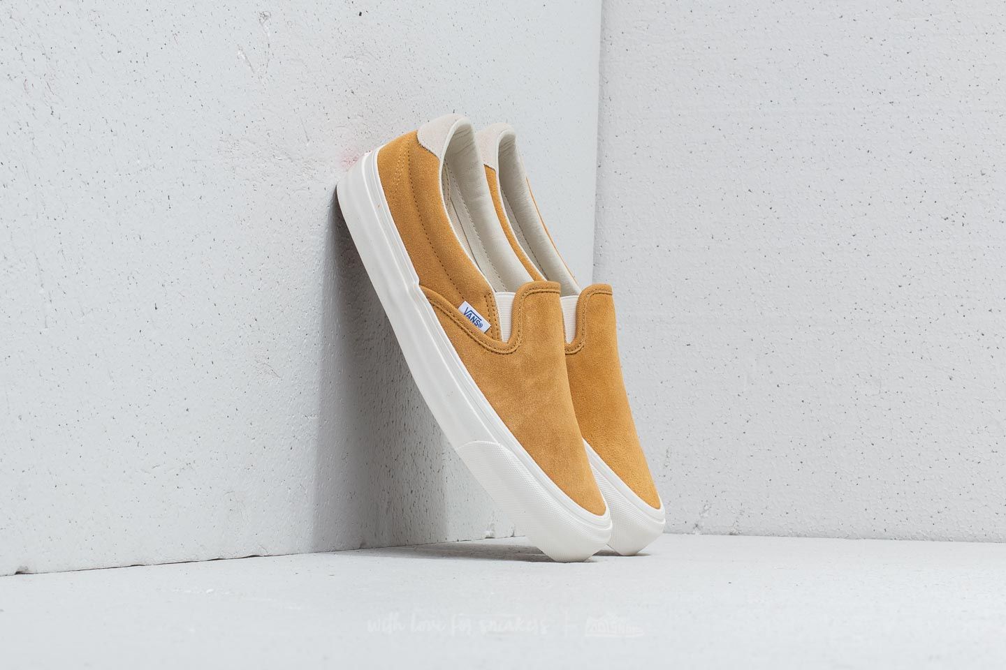 Vans mustard top slip on