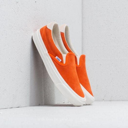 Men s shoes Vans OG Slip On 59 LX Suede Red Orange Marshm Footshop