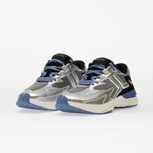 Women's shoes Lanvin Sneakers Jla Silver/ Black (FU-SKAK02-META