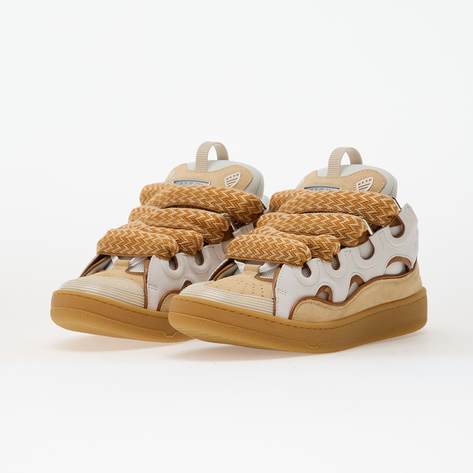 Dámské tenisky a boty Lanvin Curb Sneakers Optic White/ Honey
