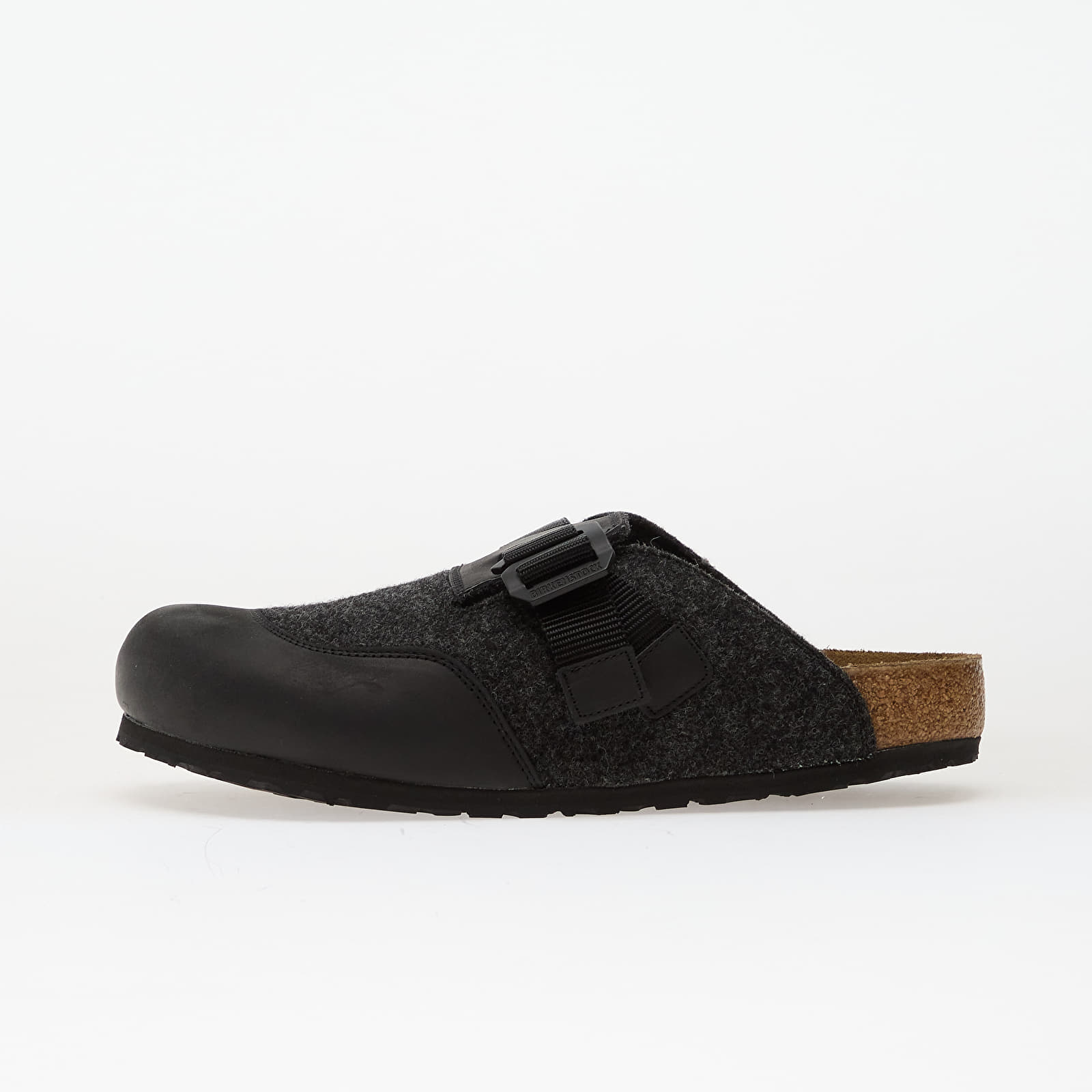 Sko til mænd Birkenstock Boston Nova Felt Leather/ Textile/ Felt Anthracite