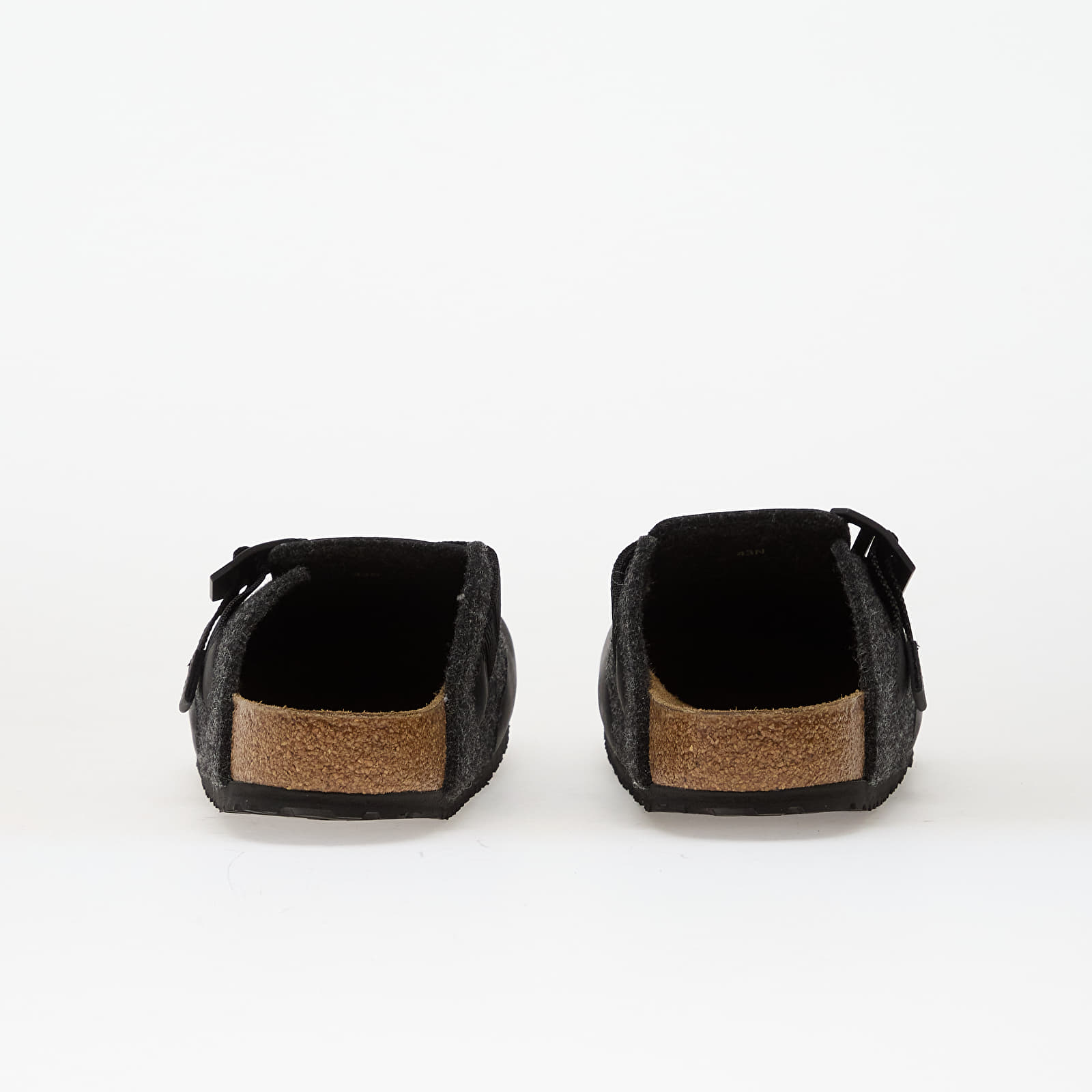 Sko til mænd Birkenstock Boston Nova Felt Leather/ Textile/ Felt Anthracite