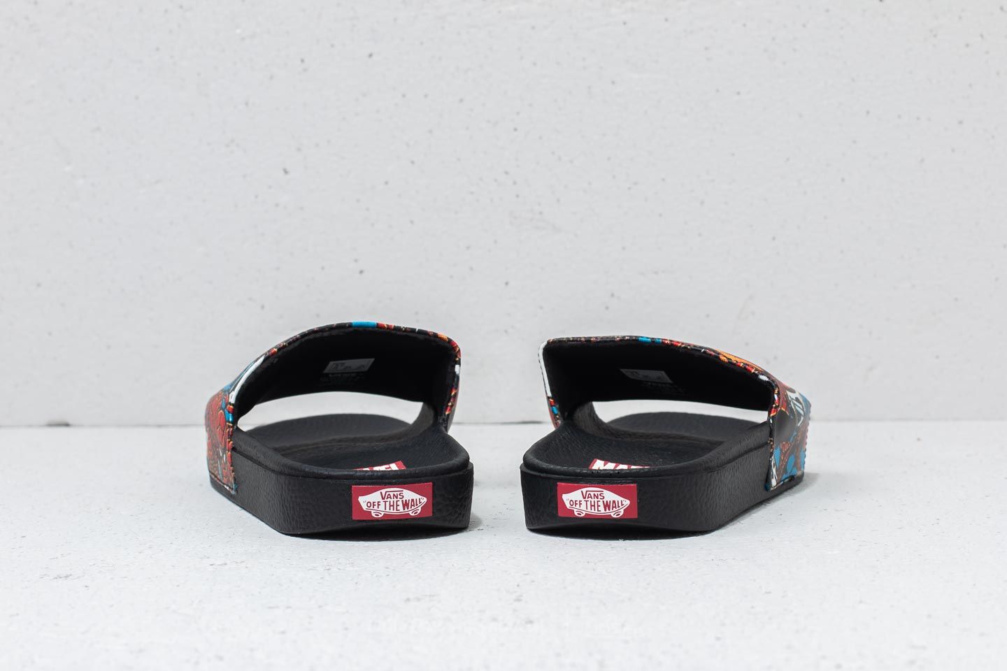 Vans spiderman slides sale