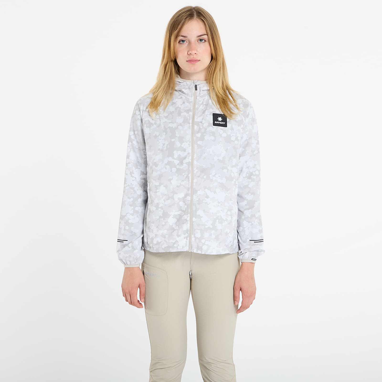 Jakne  SAYSKY W Camo Pace Jacket Sand AOP