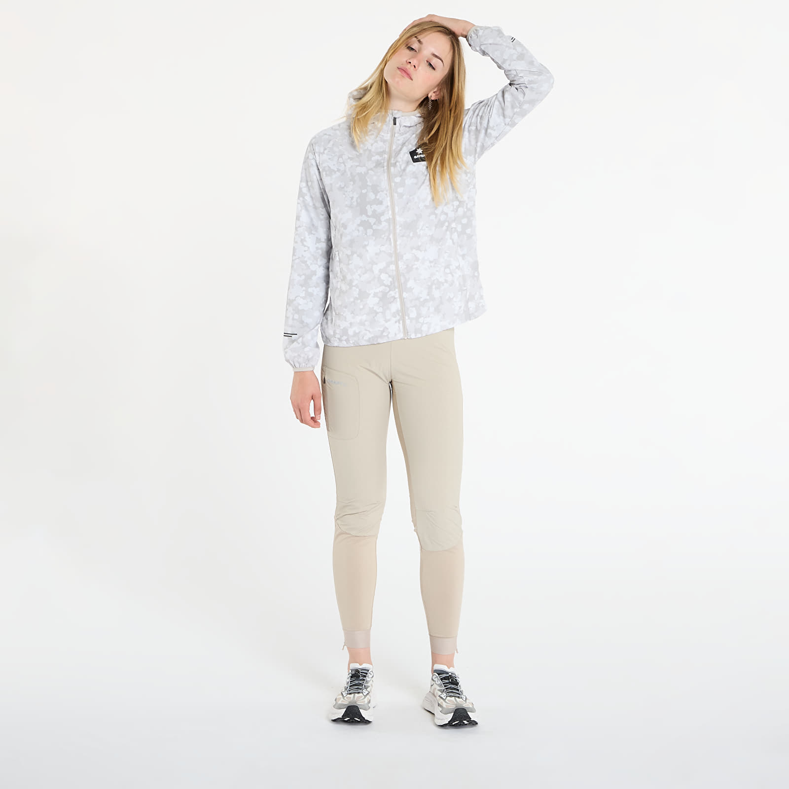 Jakne  SAYSKY W Camo Pace Jacket Sand AOP