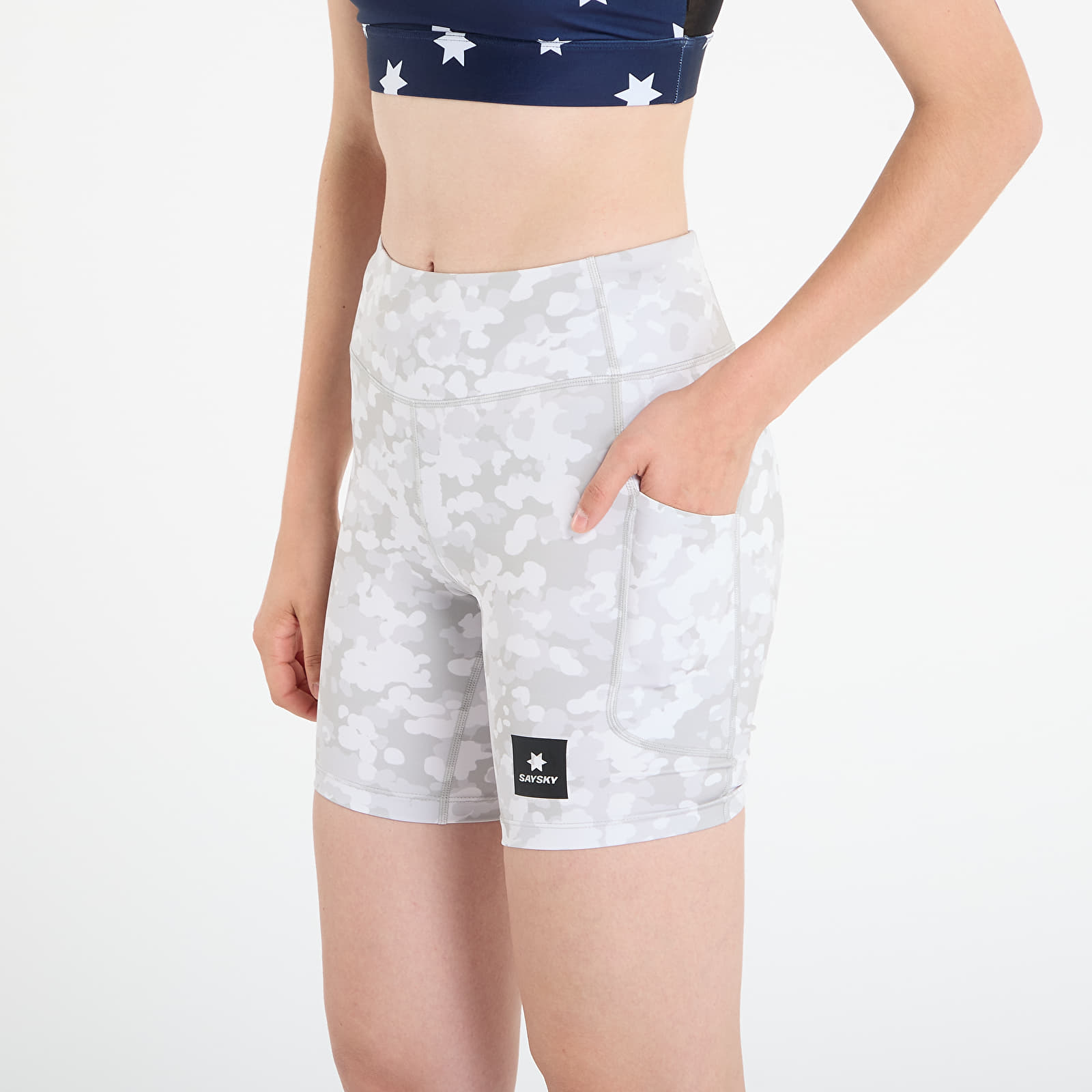 Shortsit SAYSKY W Camo Combat+ Short Tights 7" Sand AOP