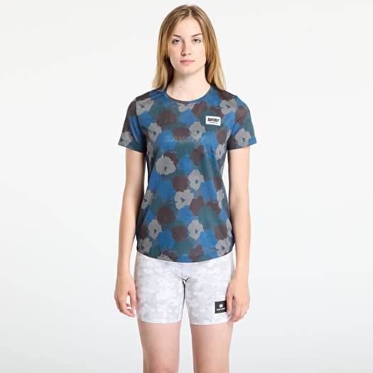 T-paita SAYSKY W Flower Combat T-Shirt Blue Aop
