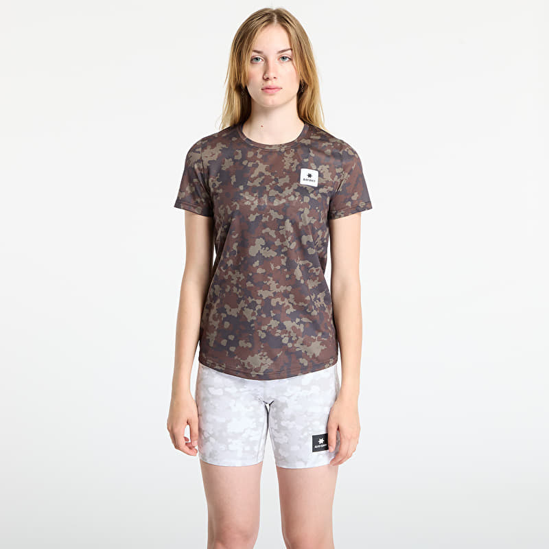 SAYSKY W Camo Combat T-Shirt Brown AOP