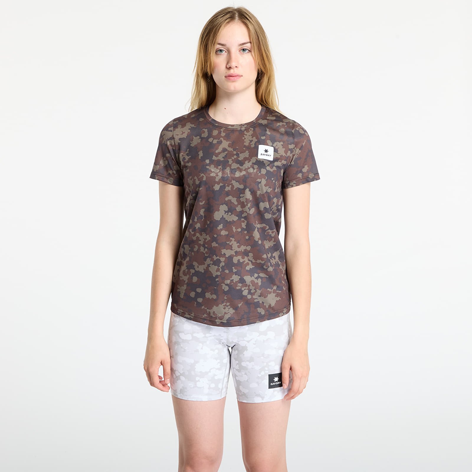 T-paidat SAYSKY W Camo Combat T-Shirt Brown AOP