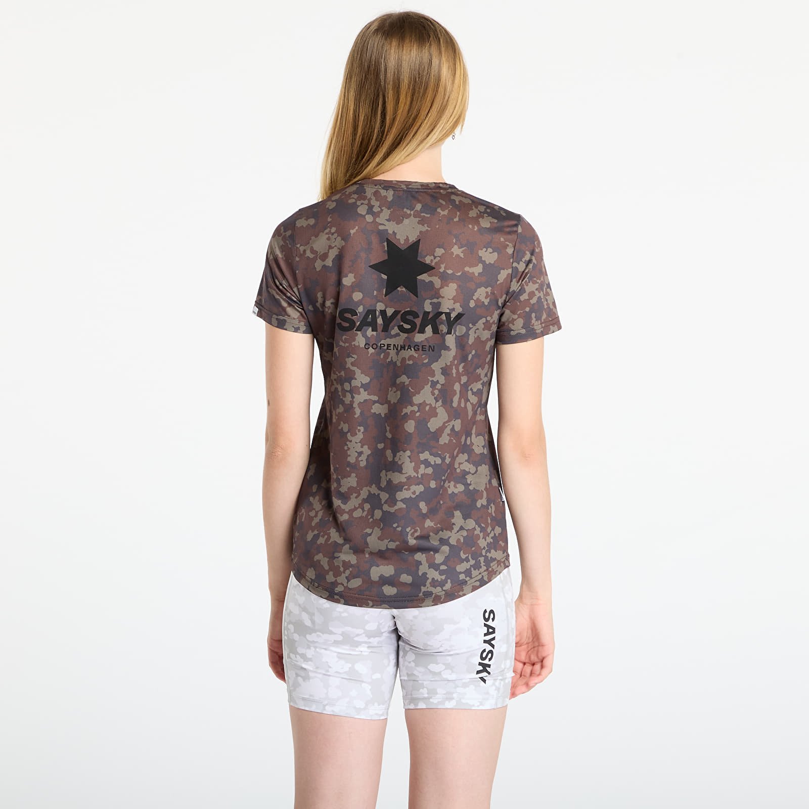 T-paidat SAYSKY W Camo Combat T-Shirt Brown AOP