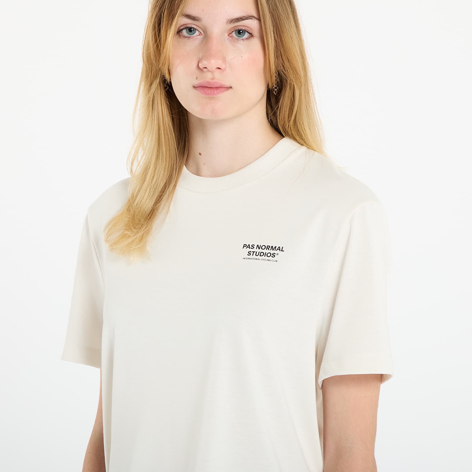 T-Shirts Pas Normal Studios Women's Off-Race Lightweight T-shirt Off White