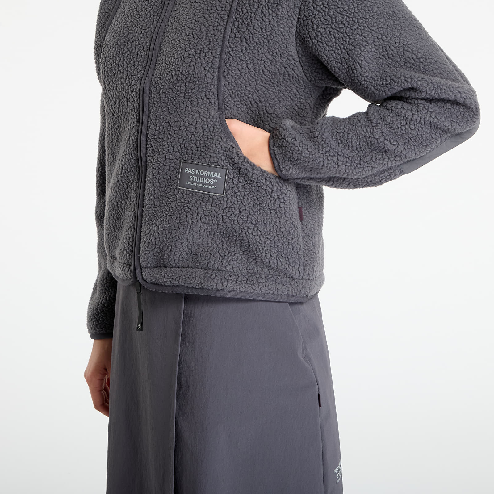 Puloverji   Pas Normal Studios Women's Off-Race Pile Fleece Jacket Steel