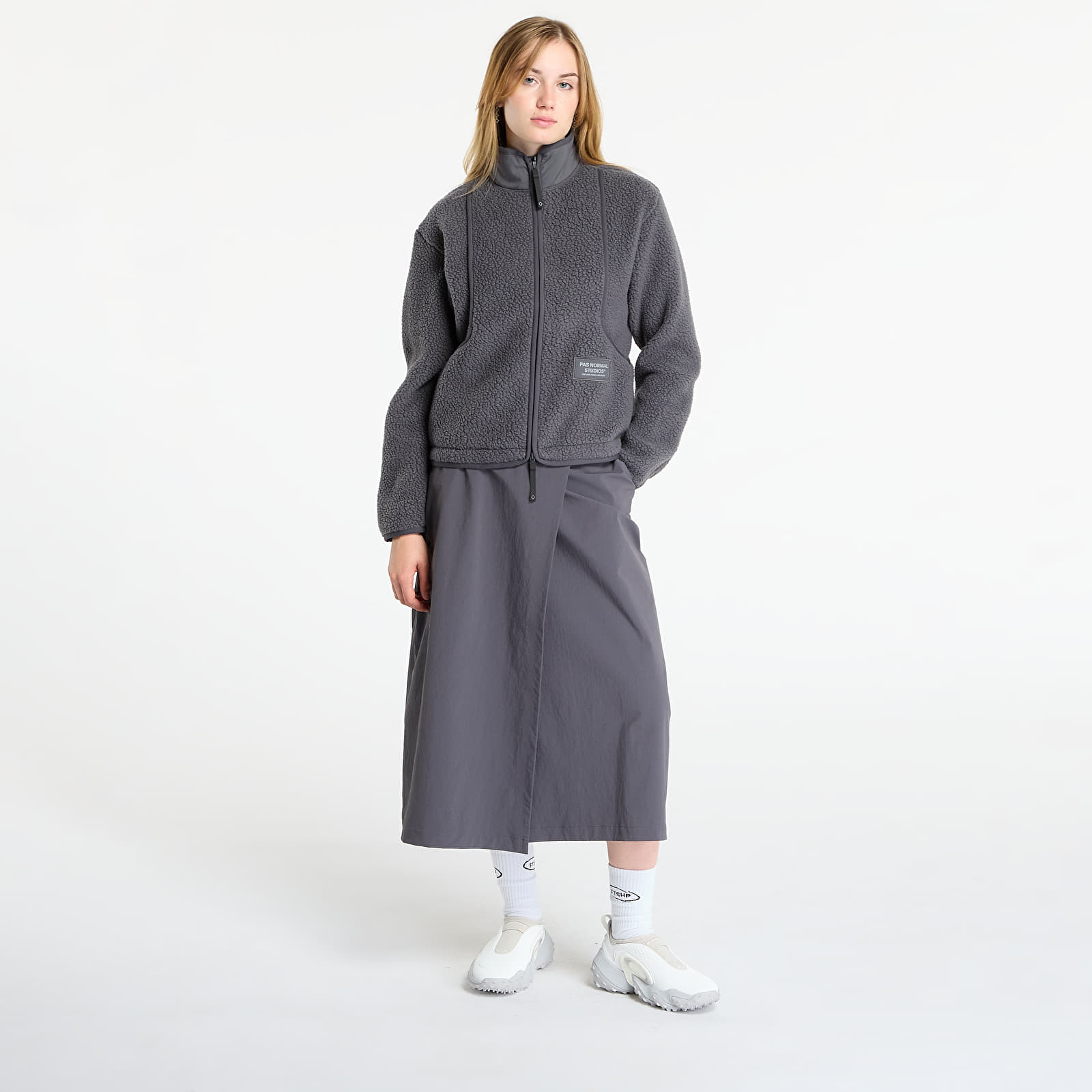 Puloverji   Pas Normal Studios Women's Off-Race Pile Fleece Jacket Steel