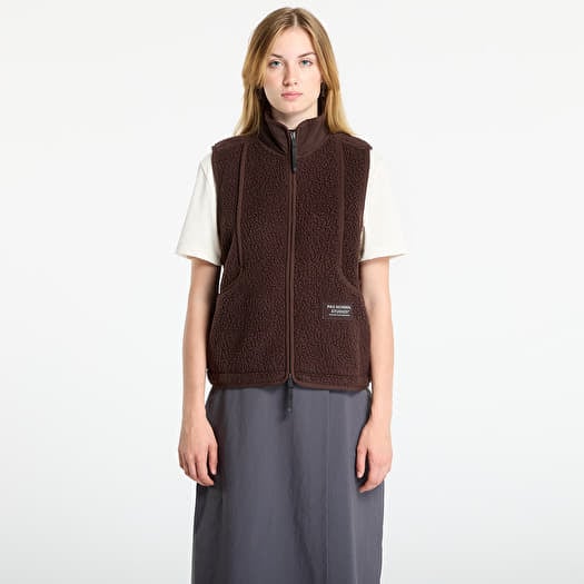 Vest Pas Normal Studios Women's Off-Race Pile Fleece Vest Light Brown